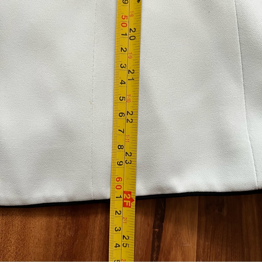 Vintage KASPER mint green blazer with black piping sz 16 - Picture 10 of 11